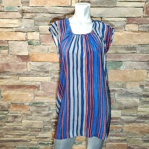 Sea New York Blue Gray Silk Mini Dress sz 0